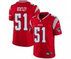 New England Patriots #51 Ja'Whaun Bentley Limited Red Inverted Legend Football Jersey