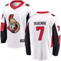 Ottawa Senators #7 Brady Tkachuk Fanatics Branded White Away Breakaway NHL Jersey