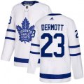 Toronto Maple Leafs #23 Travis Dermott Authentic White Away NHL Jersey
