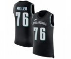 Philadelphia Eagles #76 Shareef Miller Black Rush Player Name & Number Tank Top Football Jersey