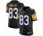 Pittsburgh Steelers #83 Heath Miller Black Alternate Vapor Untouchable Limited Player Football Jersey