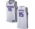 Sacramento Kings #15 DeMarcus Cousins Swingman White NBA Jersey - Association Edition