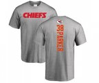 Kansas City Chiefs #38 Ron Parker Ash Backer T-Shirt