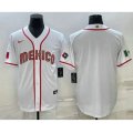 USA Baseball Blank 2023 White World Classic Stitched Jerseys