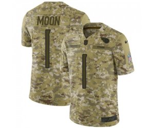 Tennessee Titans #1 Warren Moon Limited Camo 2018 Salute to Service Football Jersey