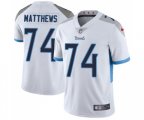 Tennessee Titans #74 Bruce Matthews White Vapor Untouchable Limited Player Football Jersey