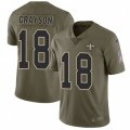 New Orleans Saints #18 Garrett Grayson Limited Olive 2017 Salute to Service NFL Jersey