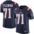 New England Patriots #71 Cameron Fleming Limited Navy Blue Rush Vapor Untouchable NFL Jersey
