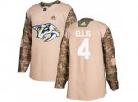 Nashville Predators #4 Ryan Ellis Camo Authentic Veterans Day Stitched NHL Jersey