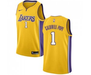 Los Angeles Lakers #1 Kentavious Caldwell-Pope Swingman Gold Home NBA Jersey - Icon Edition