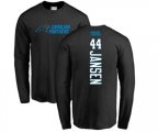 Carolina Panthers #44 J.J. Jansen Black Backer Long Sleeve T-Shirt