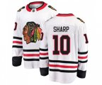 Chicago Blackhawks #10 Patrick Sharp Fanatics Branded White Away Breakaway NHL Jersey