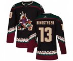 Arizona Coyotes #13 Vinnie Hinostroza Premier Black Alternate Hockey Jersey