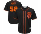 San Francisco Giants #58 Trevor Gott Replica Black Alternate Cool Base Baseball Player Jersey