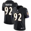 Baltimore Ravens #92 Bronson Kaufusi Black Alternate Vapor Untouchable Limited Player NFL Jersey