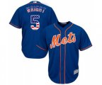 New York Mets #5 David Wright Replica Royal Blue USA Flag Fashion Baseball Jersey