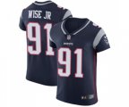 New England Patriots #91 Deatrich Wise Jr Navy Blue Team Color Vapor Untouchable Elite Player Football Jersey