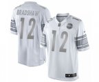 Pittsburgh Steelers #12 Terry Bradshaw Limited White Platinum Football Jersey