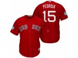 Boston Red Sox #15 Dustin Pedroia 2017 Spring Training Cool Base Stitched MLB Jersey