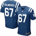 Indianapolis Colts #67 Jeremy Vujnovich Elite Royal Blue Team Color NFL Jersey