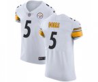 Pittsburgh Steelers #5 Joshua Dobbs White Vapor Untouchable Elite Player Football Jersey