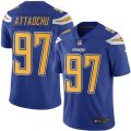 Los Angeles Chargers #97 Jeremiah Attaochu Limited Electric Blue Rush Vapor Untouchable NFL Jersey