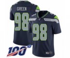 Seattle Seahawks #98 Rasheem Green Navy Blue Team Color Vapor Untouchable Limited Player 100th Season Football Jersey