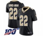 New Orleans Saints #22 Chauncey Gardner-Johnson Black Team Color Vapor Untouchable Limited Player 100th Season Football Jersey
