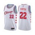Chicago Bulls #22 Otto Porter Authentic White Basketball Jersey - City Edition