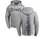 Tennessee Titans #76 Rodger Saffold Ash Backer Pullover Hoodie