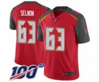 Tampa Bay Buccaneers #63 Lee Roy Selmon Red Team Color Vapor Untouchable Limited Player 100th Season Football Jersey