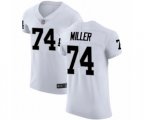 Oakland Raiders #74 Kolton Miller White Vapor Untouchable Elite Player Football Jersey