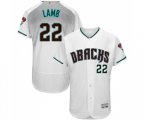 Arizona Diamondbacks #22 Jake Lamb White Teal Alternate Authentic Collection Flex Base Baseball Jersey