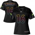 Women Los Angeles Chargers #16 Tyrell Williams Game Black Fashion NFL Jersey