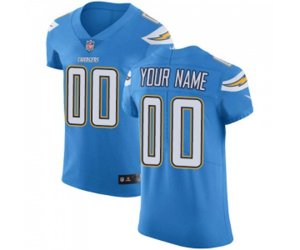 Los Angeles Chargers Customized Elite Electric Blue Alternate Football Jersey