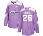 Washington Capitals #26 Nic Dowd Authentic Purple Fights Cancer Practice NHL Jersey