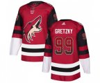 Arizona Coyotes #99 Wayne Gretzky Authentic Maroon Drift Fashion Hockey Jersey