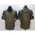Dallas Cowboys #19 Amari Cooper Nike Olive 2021 Salute To Service Limited Player Jersey