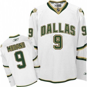 Dallas Stars #9 Mike Modano Premier White Third NHL Jersey