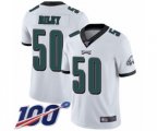 Philadelphia Eagles #50 Duke Riley White Vapor Untouchable Limited Player 100th Season Football Jersey