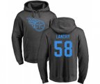 Tennessee Titans #58 Harold Landry Ash One Color Pullover Hoodie