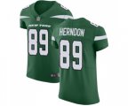New York Jets #89 Chris Herndon Green Team Color Vapor Untouchable Elite Player Football Jersey