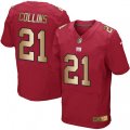 New York Giants #21 Landon Collins Elite Red Gold Alternate NFL Jersey