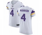Minnesota Vikings #4 Sean Mannion White Vapor Untouchable Elite Player Football Jersey