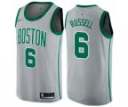 Nike Boston Celtics #6 Bill Russell Swingman Gray NBA Jersey - City Edition