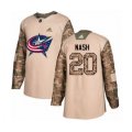 Columbus Blue Jackets #20 Riley Nash Authentic Camo Veterans Day Practice NHL Jersey