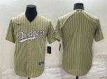 Los Angeles Dodgers Blank Cream Pinstripe Stitched MLB Cool Base Nike Jersey