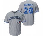 Toronto Blue Jays #28 Billy McKinney Replica Grey Road Baseball Jersey