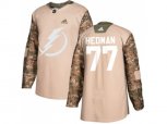 Tampa Bay Lightning #77 Victor Hedman Camo Authentic 2017 Veterans Day Stitched NHL Jersey
