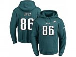 Philadelphia Eagles #86 Zach Ertz Midnight Green Name & Number Pullover NFL Hoodie
